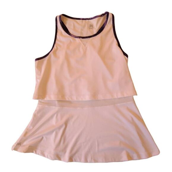 Tail Tennis Pickleball Activewear White Racerback Tank Large - Picture 4 of 12